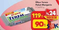ÜLKER TEREM PAKET MARGARİN 3X250 G